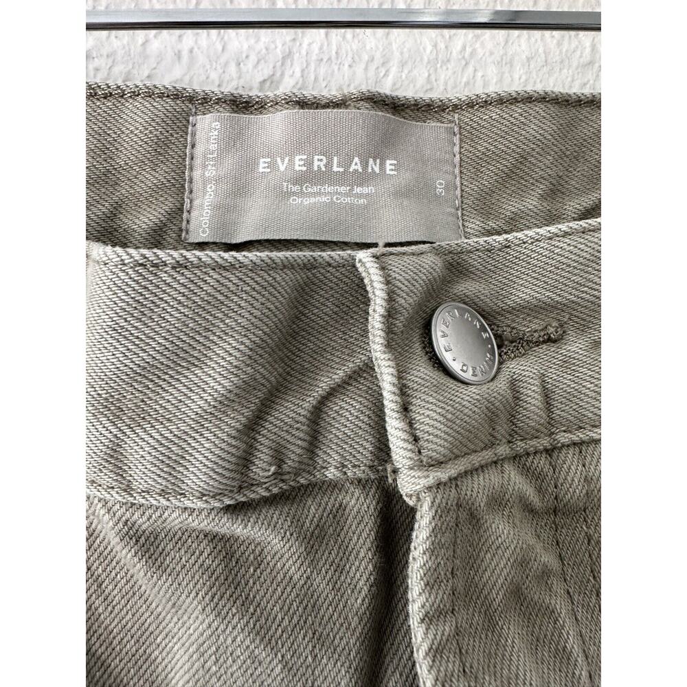 Everlane Olive Wide Leg Jeans - Picture 6 of 13